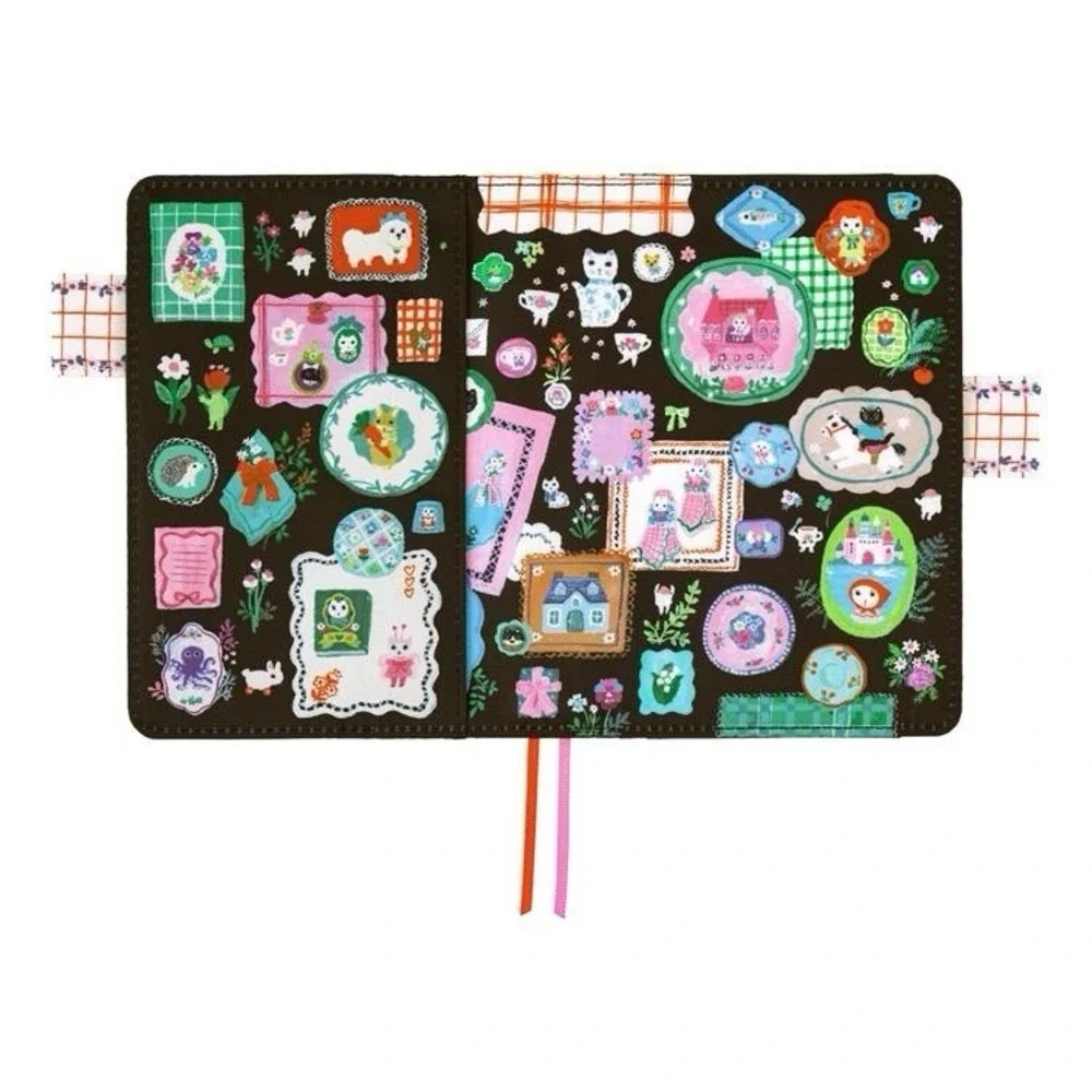 Hobonichi 2026 Yumi Kitagishi A6 Cover White Cat's Table Decoration